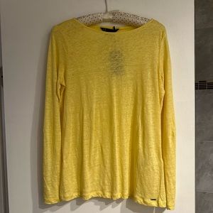 Armani Exchange- Yellow Long Sleeve Top